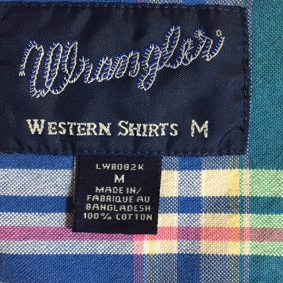 Wrangler Long Sleeve Western Shirt Size M - Picture 8 of 8